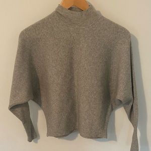 Opus, European sweater, size 36 (small), ribbed soft sweater, grey
